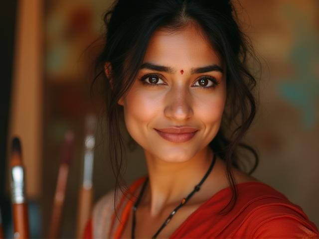 चित्र कलाकार सान्वी शर्मा का झलक